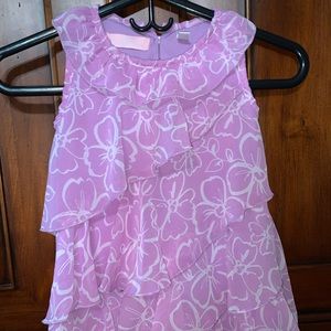 Beautiful, flowing lavender ruffle dress, size 5